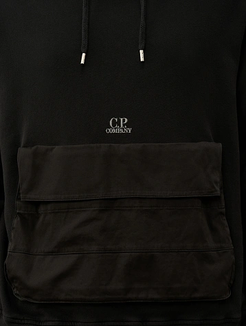 Худи C.P. Company Cotton Fleece Mixed Black