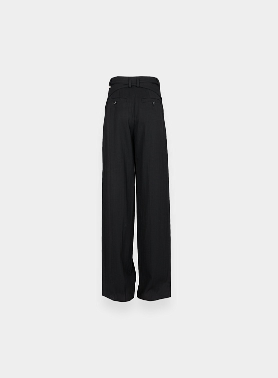 Женские брюки System Studios Button Strap Pintuck Wide Pants