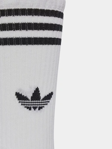 Носки adidas Originals 3-Stripes High Crew White