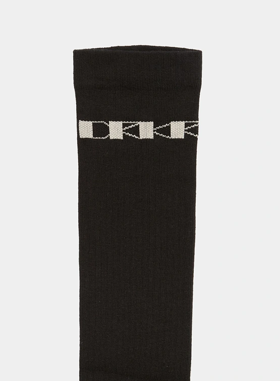 Носки RICK OWENS DRKSHDW Knee High Black/Pearl