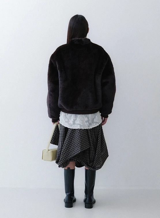 Женская шуба EPINGLER Baseball Fur Cocoa