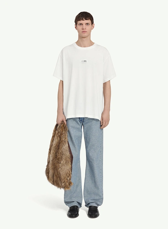 Футболка MM6 Maison Margiela Numeric Signature White