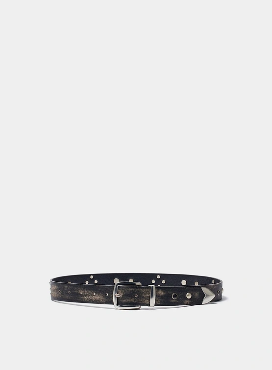 Ремень OPEN YY Stud Western Brown