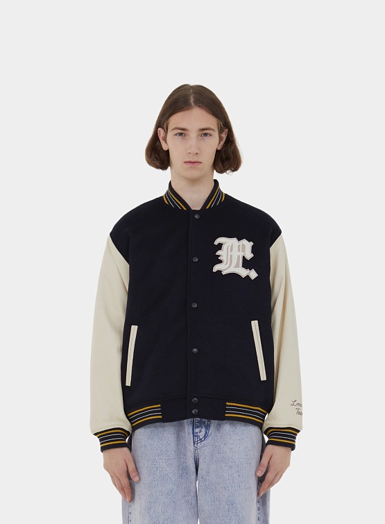 Бомбер LMC Angel Wool Varsity Jacket Navy