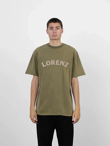 Футболка lorenz Appliqué T-Shirt Washed Green