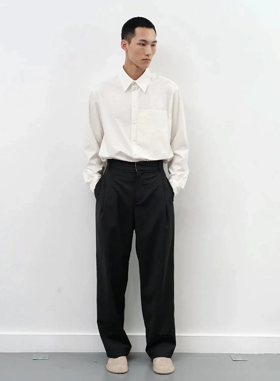 Рубашка AMOMENTO Basic Pocket  Ivory