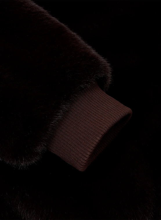 Женская шуба EPINGLER Baseball Fur Cocoa