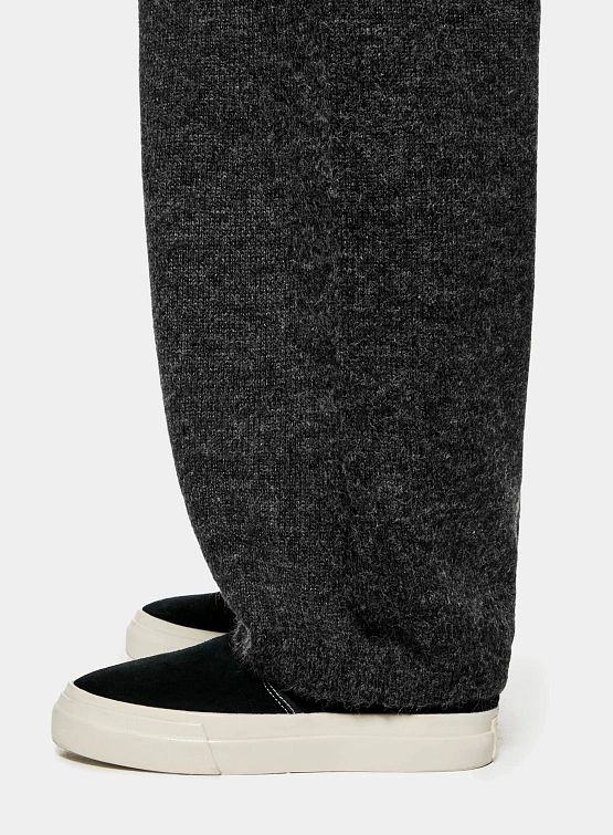 Брюки MKI MIYUKI ZOKU Mohair Blend Knit Wide Charcoal