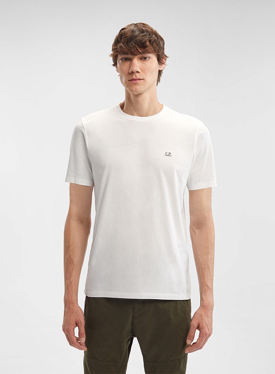 Футболка C.P. Company 30/1 Jersey Small Logo White