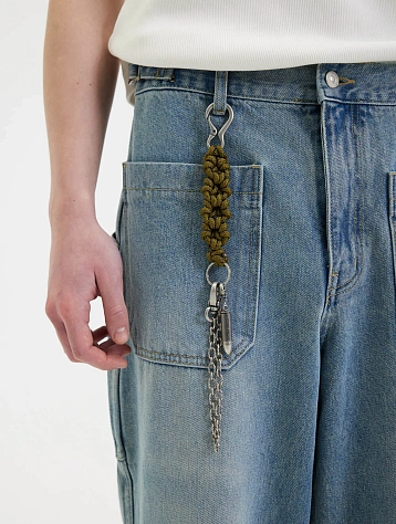 Брелок AFTER PRAY Flower Rope Chain Keyring Khaki