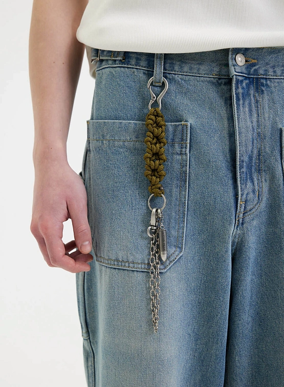 Брелок AFTER PRAY Flower Rope Chain Keyring Khaki