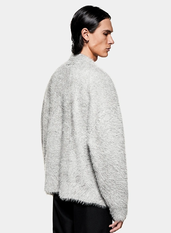 Свитер MKI MIYUKI ZOKU Faux Alpaca Knit Melange Grey