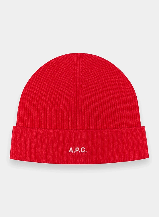 Шапка A.P.C. Colin Knit Cap Rouge