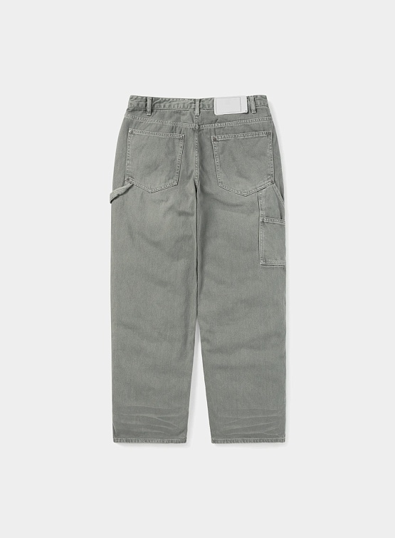 Брюки thisisneverthat Faded Carpenter Pant Olive Grey