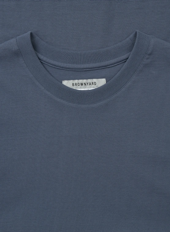 Футболка BROWNYARD Essential T-shirt Blue Grey