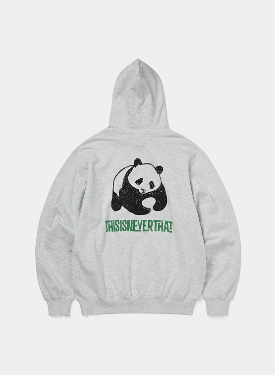 Худи thisisneverthat Panda Hoodie Oatmeal
