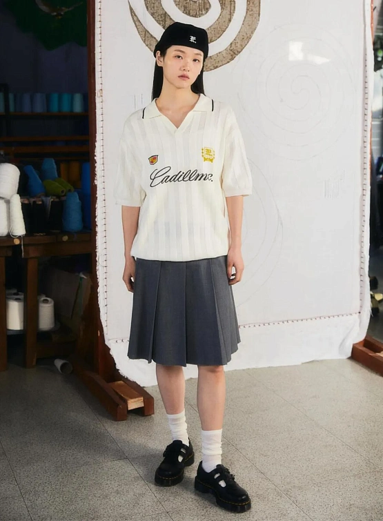 Поло LMC Mesh Knit Polo Shirt Ivory