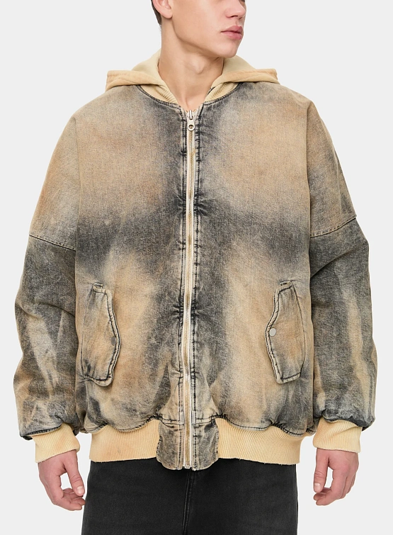 Бомбер ALCHEMIST Creed Jacket Dirty Light Indigo