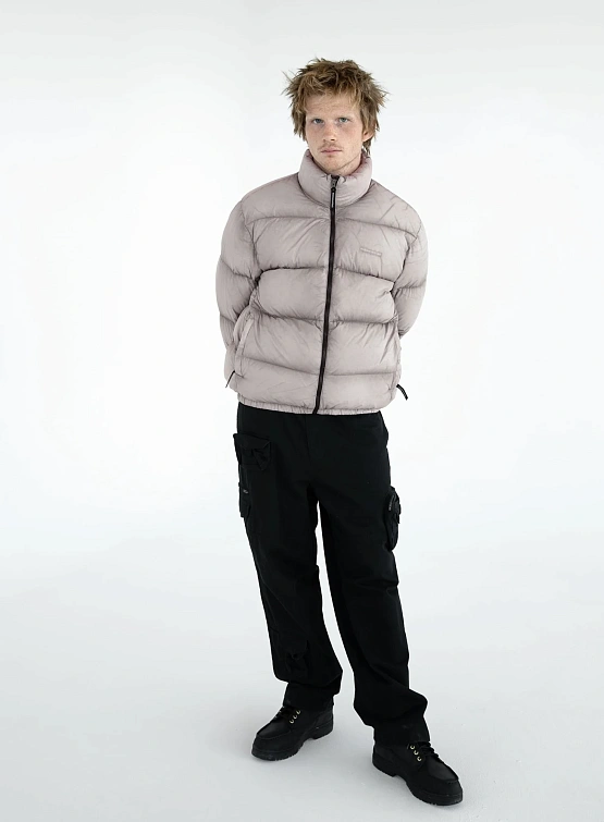 Пуховик thisisneverthat Pertex Overdyed T Down Stone