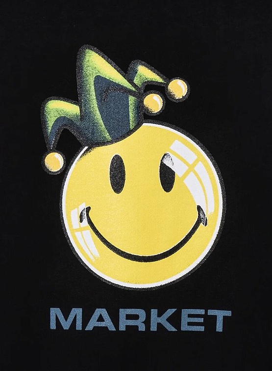 Футболка MARKET Smiley Fool Black