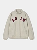 Халф-зип ANGLAN Applique Sweat Half Zip Up Oatmeal