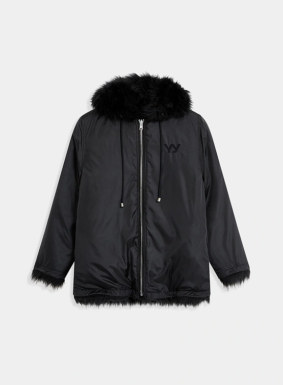 Женская шуба OPEN YY Reversible Faux Fur Black