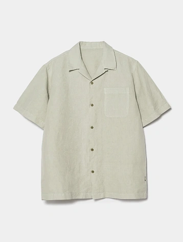 Рубашка MAHARISHI 5211 Hemp Camp Collar Shirt Sage