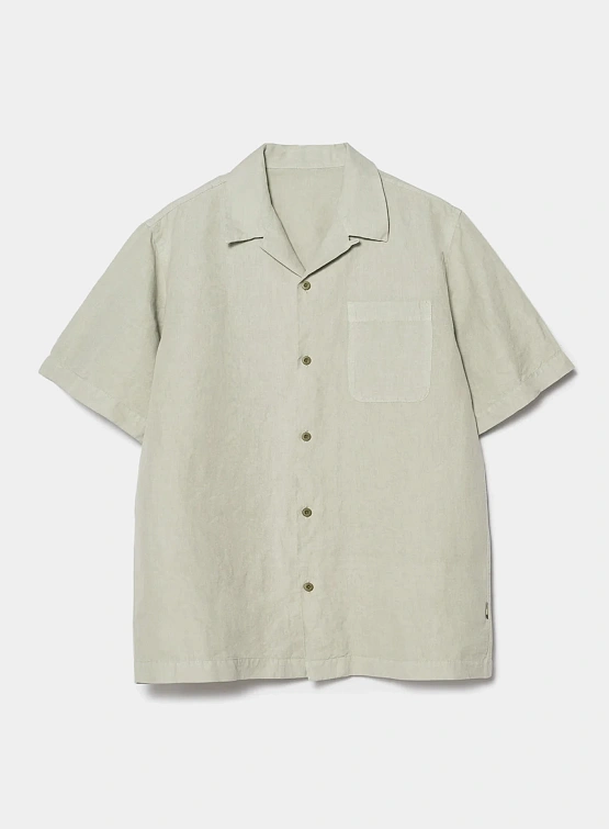 Рубашка MAHARISHI 5211 Hemp Camp Collar Shirt Sage