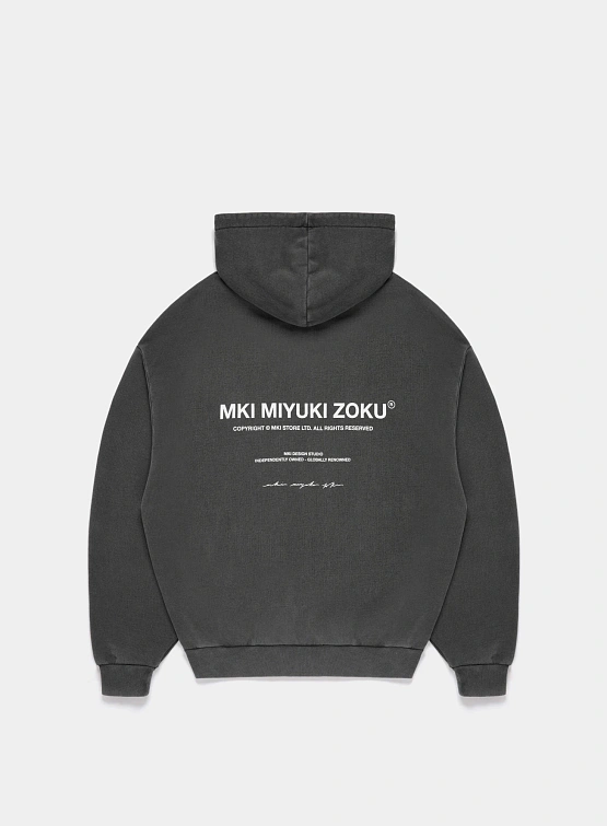 Худи MKI MIYUKI ZOKU Design Studio Pigment Black