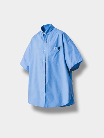 Рубашка ANGLAN Elementary Pocket Big Half Shirt Sax Blue