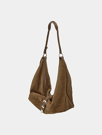 Сумка MARGESHERWOOD Belted Hobo Nubuck Chestnut