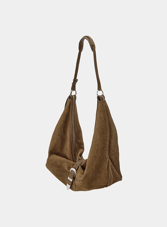 Сумка MARGESHERWOOD Belted Hobo Nubuck Chestnut