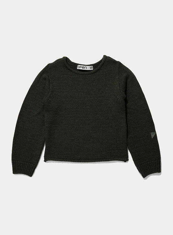 Женский свитер OPEN YY Boatneck Basic Sweater Dark Green