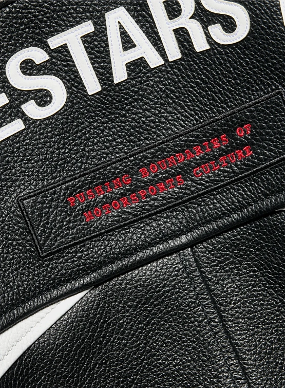 Кожаная куртка ALPINESTARS RSRV The Chief Bomber Blk/Wh/Red