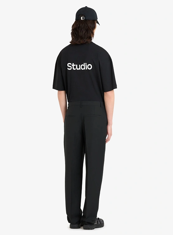 Брюки Études Wool Straight Suit Pant Black