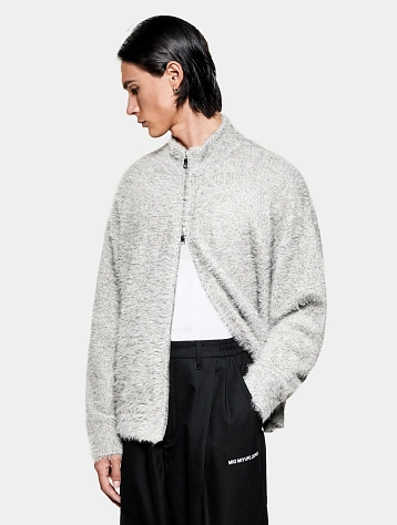 Кардиган MKI MIYUKI ZOKU Faux Alpaca Knit Track Melange Grey