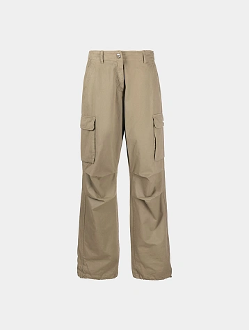 Женские брюки Coperni Wide Leg Cargo Pants Khaki