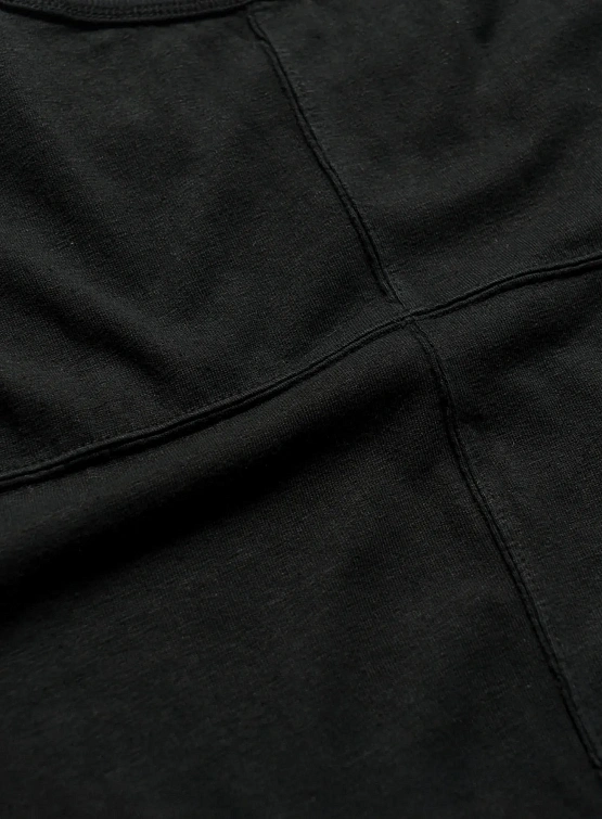 Лонгслив MAHARISHI 5245 Hemp Cross Oversized Black