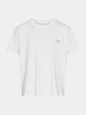 Футболка MM6 Maison Margiela Tape Logo White