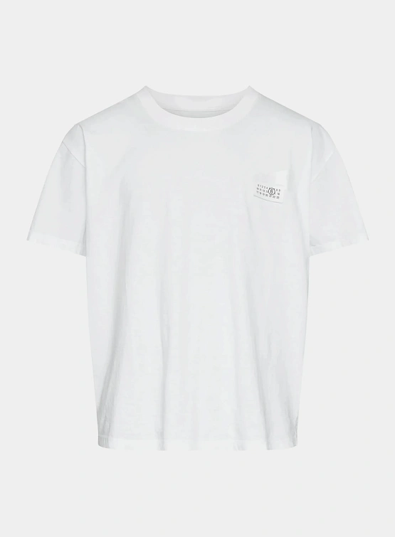 Футболка MM6 Maison Margiela Tape Logo White