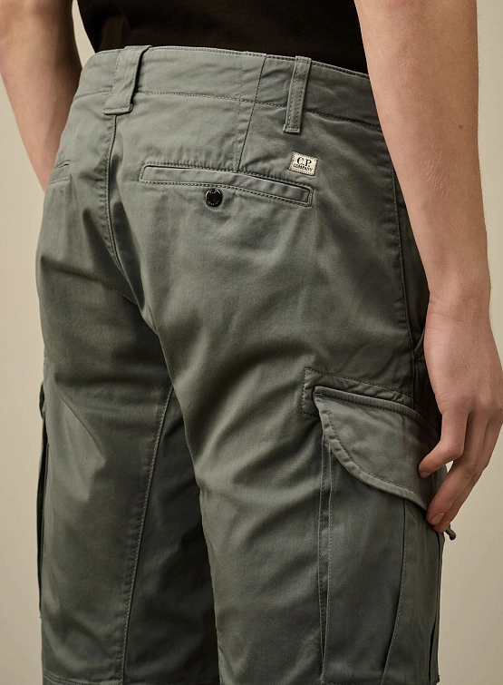 Шорты C.P. Company Stretch Sateen Cargo Stormy Weather
