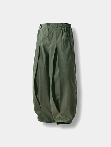 Брюки ANGLAN Long Tuck Wing Balloon Pant Khaki