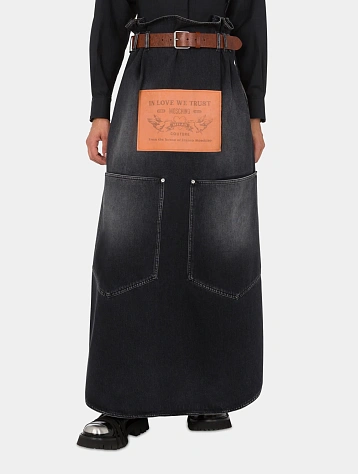 Женская юбка MOSCHINO Denim Skirt Black