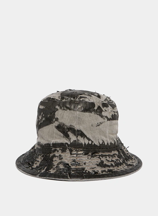 Панама RICK OWENS DRKSHDW Gilligan Denim Washed Foil Black