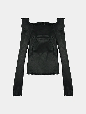Женский топ RICK OWENS DRKSHDW Denim Tec Wax Black