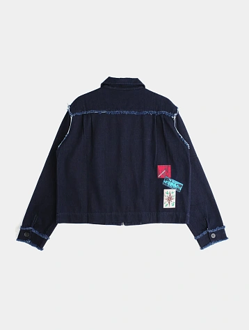 Джинсовый овершот Jungles Jungles Distressed Trucker Denim