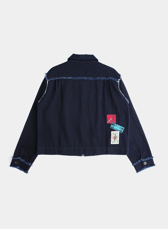 Джинсовый овершот Jungles Jungles Distressed Trucker Denim