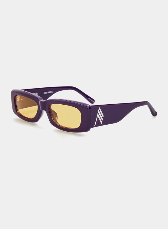 Очки THE ATTICO x Linda Farrow Mini Marfa Purple and Yellow