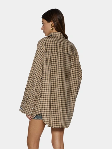 Рубашка Ksubi Astra Tan Plaid Multi