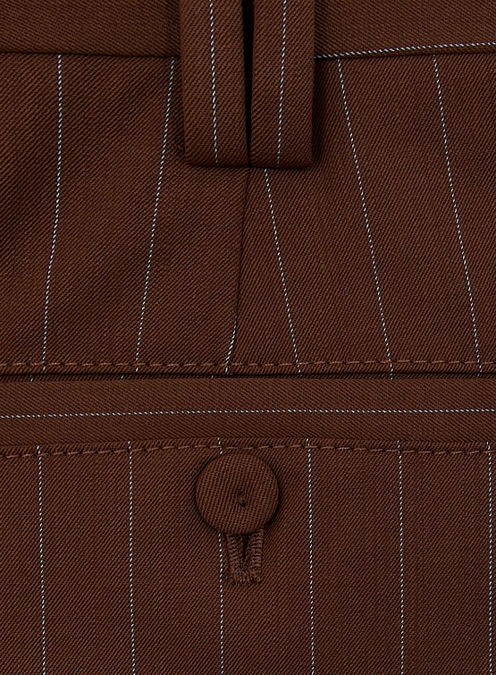 Женская юбка Jean Paul Gaultier Tailoring Pinstriped Brown/Light Blue